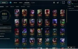 Conta League of Legends Diamante IV com borda Diamante.