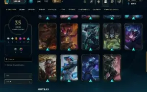 Bronze 2 com 55 Champs e 35 Skins ( MAIN ADC )