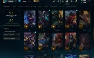 Bronze 2 com 55 Champs e 35 Skins ( MAIN ADC )