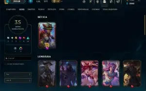 Bronze 2 com 55 Champs e 35 Skins ( MAIN ADC )