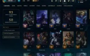 Bronze 2 com 55 Champs e 35 Skins ( MAIN ADC )