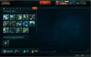 Conta LOL Platina V 117 Champions/ 85 skins