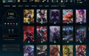 Prata 4 com 120 Champs e 146 Skins ( SUP / ADC )