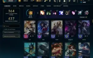 Prata 4 com 120 Champs e 146 Skins ( SUP / ADC )