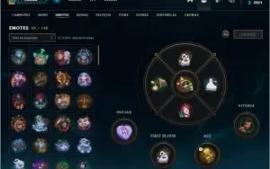 Conta League Of Legends, TOP,  265 skins, todos os campeoes