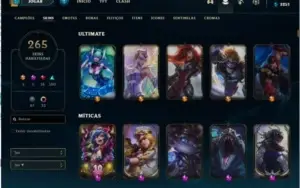 Conta League Of Legends, TOP,  265 skins, todos os campeoes