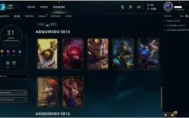 Conta [Borda diamond] League of Legends level 60
