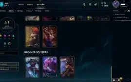 Conta [Borda diamond] League of Legends level 60