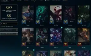 Esmeralda 4 com TODOS os champs e 221 Skins + 6 Vitoriosas