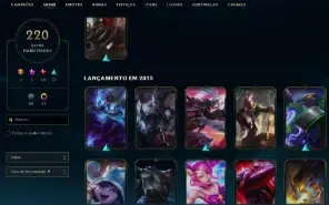 Esmeralda 4 com TODOS os champs e 221 Skins + 6 Vitoriosas