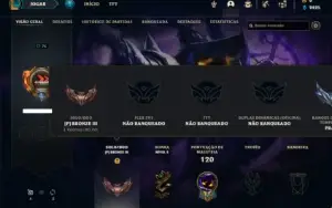Conta bronze 3 com 50 Champs e 22 Skins