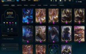 PROMOÇÃO! Melhor preço do site Conta 820 SKINs