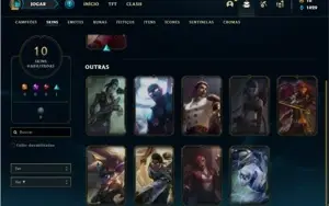 Conta Ferro 1 com 33 Champs e 10 Skins + 2 Fragmentos