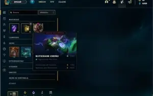 Conta Ferro 1 com 33 Champs e 10 Skins + 2 Fragmentos