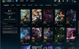 Conta Ferro 1 com 33 Champs e 10 Skins + 2 Fragmentos