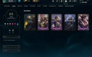 Mestre com TODOS os Champs e 65 Skins +1 Prestigio