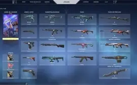 conta valorant com algumas skins