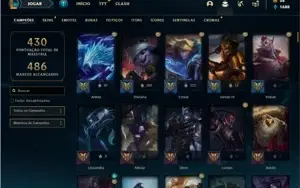 Conta prata 3 com TODOS os champs e 120 Skins