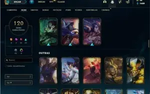 Conta prata 3 com TODOS os champs e 120 Skins
