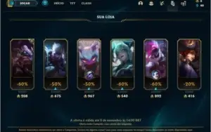 Conta ouro 4 com 2 skins e 28  champs