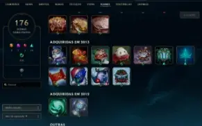 Conta League Of Legends Com Rammus Rei + Vitoriosas