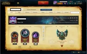 Conta de league of legends lvl 30 platina 4