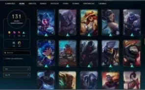 CONTA LOL LEAGUE OF LEGENDS MUITAS SKINS 14K ESSENCIA LVL431