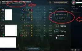 Conta LoL Diamante 4 c/ 106V e 64D, EMAIL NÃO CONFIRMADO