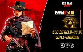 Red Dead Online (PC) 500 gold bar, +20 Level e $35000+ (Leia