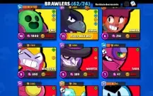 Conta brawl stars 26mil troféus e 61 brawlers