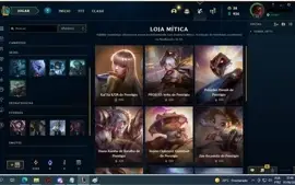 Conta antiga skins vitoriosas Graves/Aatrox/Lucian