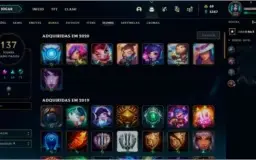 Conta league of legends - Plat 4 - ADC/SUP !