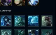Conta LOL 426 SKINS, D4, 46 EMOTES e 255 ICONES.