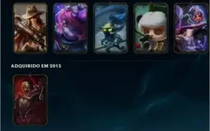 Conta platina 4 ex diamante com skins maravilhosas