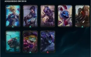 Conta platina 4 ex diamante com skins maravilhosas