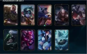 Conta platina 4 ex diamante com skins maravilhosas