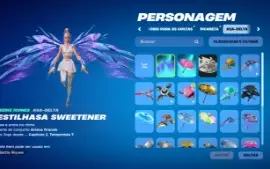 Conta Fortnite com 37 skins incluindo Ariana Grande
