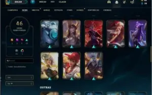 Conta Bronze 4 AFUNDADA Com Skins raras