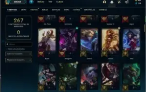 Conta Bronze 4 AFUNDADA Com Skins raras