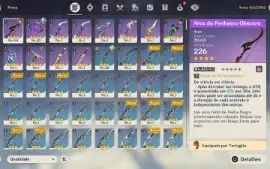 CONTA GENSHIN AR 43 (AMÉRICA) + 135 Destinos Entrelaçados