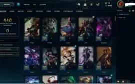 Conta LOL Platina season 2021  Level 211