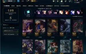Bronze 1 com 65 Champs e 18 Skins +3 Fragmentos