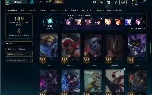 Bronze 1 com 65 Champs e 18 Skins +3 Fragmentos