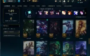 Bronze 1 com 65 Champs e 18 Skins +3 Fragmentos