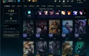 Bronze 1 com 65 Champs e 18 Skins +3 Fragmentos