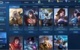 CONTA BARATINHA COM MUITAS SKINS E HÉROIS