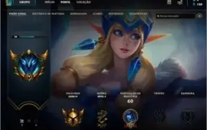 Conta de Lol Ouro IV, 6 Skins e 27 Champs