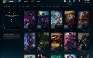 Conta Unranked com 116 Champs e 77 Skins + 6 Vitoriosas