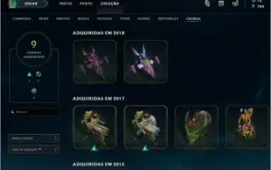 Conta league of legends com 138 skins e todos os champions