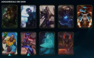 Conta esmeralda 2, nível 184, 65 skins e 17 cromas!